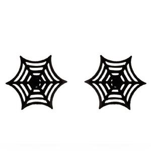 Spider Web Stainless Steel Stud Earrings, Halloween Earrings, Dainty Earring